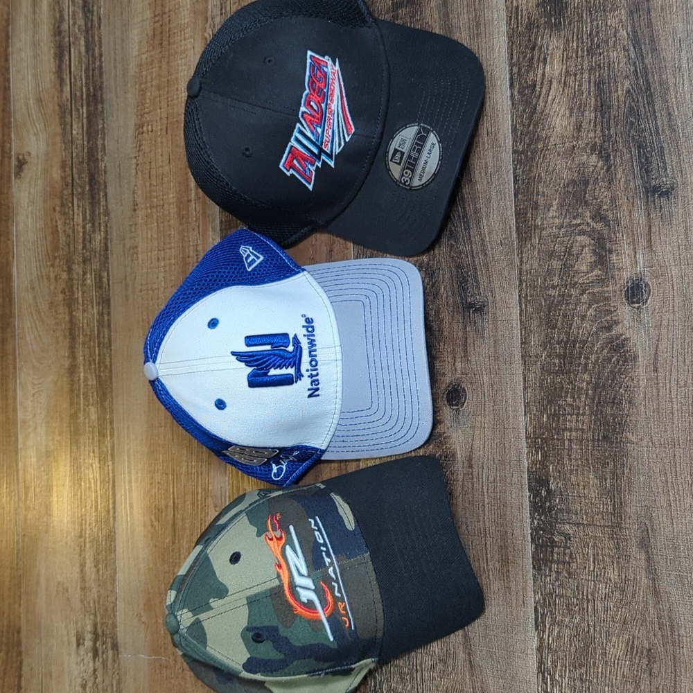 Nascar New Era 39thirty Hat Lot Of 3 Dale Jr Talladega